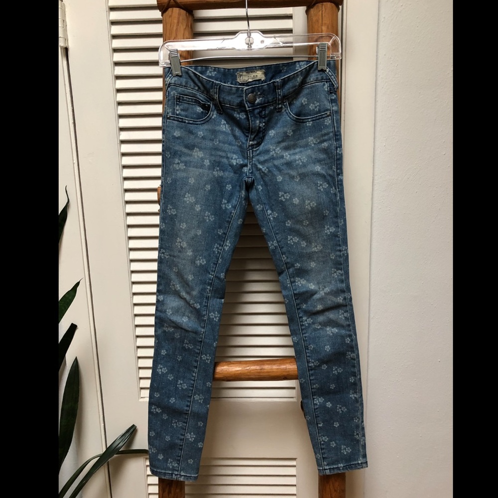 Free People Floral jeans